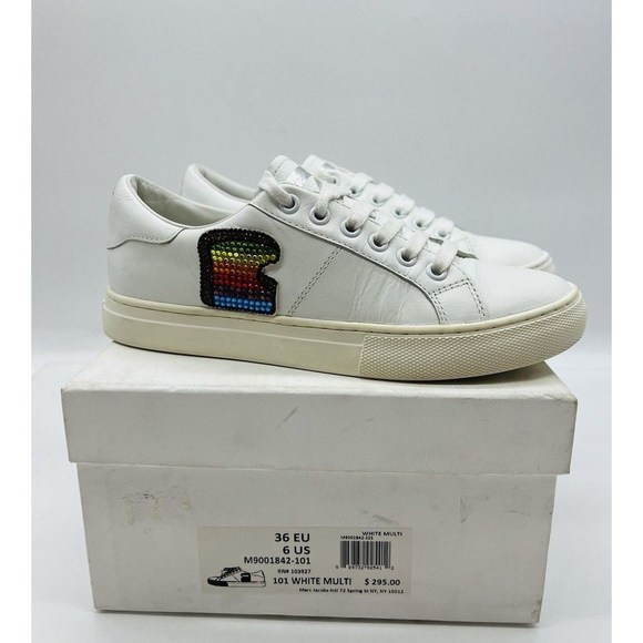 marc jacobs empire leather sneakers